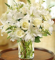 All White Classic Sympathy Arrangement