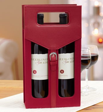Classic Tailored Wine Tote with 2 Napa Valley Reds