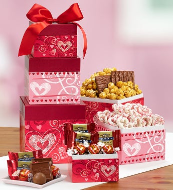 Here's My Heart Chocolate Tower