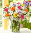 Birthday Rose & Peruvian Lily + Free Vase