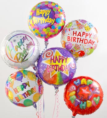 birthday balloons. Dozen Birthday Balloons