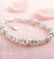 Crystal Birthstone Bracelet August