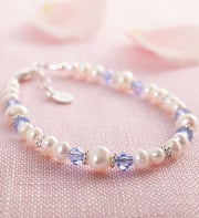 Crystal Birthstone Bracelet December