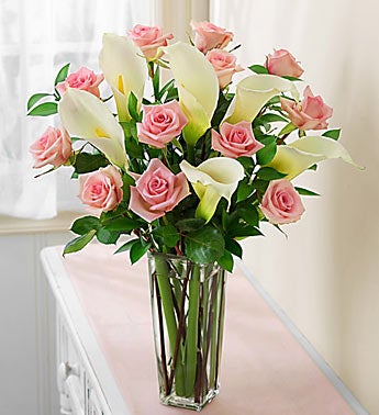 Pink Rose and Calla Lily Bouquet