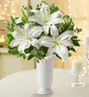All White Lily Bouquet