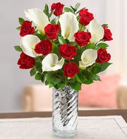 Stunning Red Rose & Calla Lily