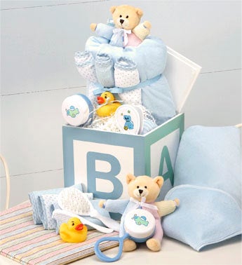 Gifts Baby  on Is For Baby Boy Gift Cube