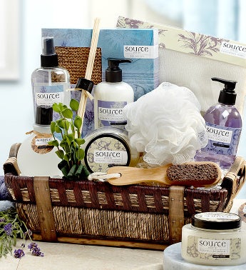 Denarii Lavender Spa Basket