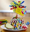 Happy Birthday Caramel Apple with Candies