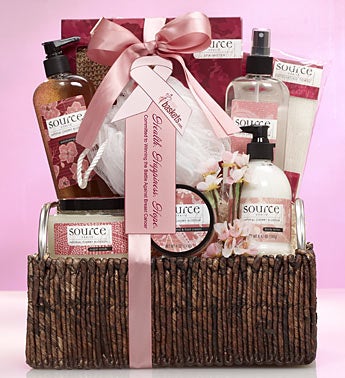 Cherry Blossom Scented Spa Gift Basket