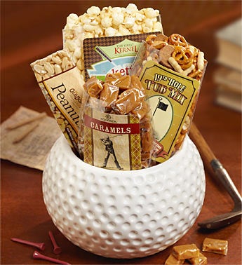 Golfer's Choice Big Ceramic Snack Bowl