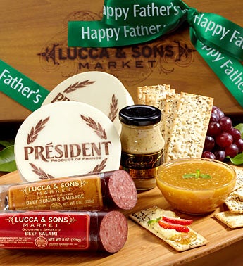 Lucca & Sons Fathers Day Deluxe Meat & Cheese Box