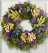 Blue Jewel Hydrangea Wreath