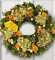 Yellow Rose Wreath