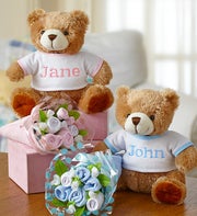 Personalized Bear & Layette Bouquet