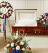 Patriotic Sympathy Flowers