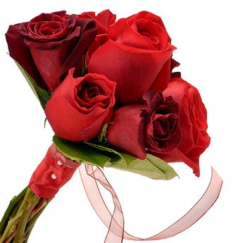 Passionate Red - Flower Girl Bouquet